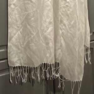 White Sheer Scarf